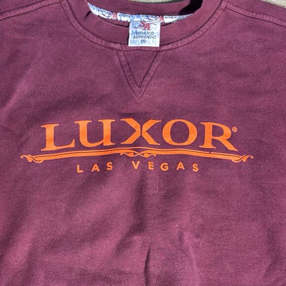 Vintage Sportco Authentic Luxor Las Vegas Mens Crewneck Casino Gambling Size S - Picture 2 of 5